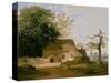 Cottage Scenery, 1845-George Caleb Bingham-Stretched Canvas