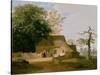 Cottage Scenery, 1845-George Caleb Bingham-Stretched Canvas