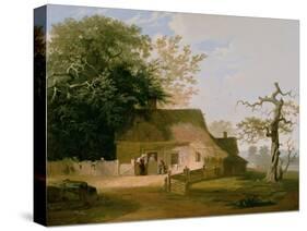 Cottage Scenery, 1845-George Caleb Bingham-Stretched Canvas