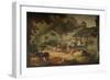 Cottage Scenery with Cattle, at Ambleside, 1803-Julius Caesar Ibbetson-Framed Giclee Print