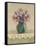 Cottage Shelf Bouquet IV-Cheri Blum-Framed Stretched Canvas