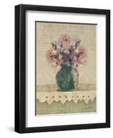 Cottage Shelf Bouquet IV-Cheri Blum-Framed Art Print