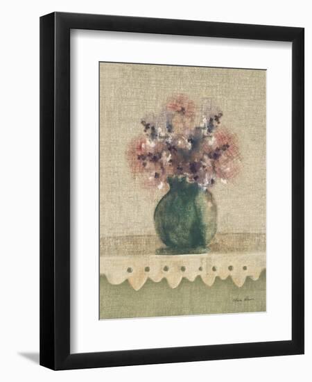 Cottage Shelf Bouquet IV-Cheri Blum-Framed Art Print