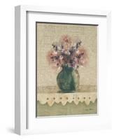 Cottage Shelf Bouquet IV-Cheri Blum-Framed Art Print