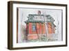 Cottage, Snug Harbor, 2004 (Oil on Canvas)-Anthony Butera-Framed Giclee Print