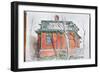 Cottage, Snug Harbor, 2004 (Oil on Canvas)-Anthony Butera-Framed Giclee Print