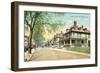 Cottage Street, New Bedford-null-Framed Art Print