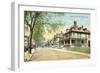 Cottage Street, New Bedford-null-Framed Art Print