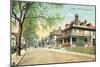 Cottage Street, New Bedford-null-Mounted Art Print