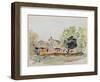 Cottage under Large Trees in Summer, C.1831-Eugene Delacroix-Framed Giclee Print