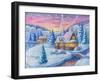 Cottage under the Snowcabin Winter-ZPR Int’L-Framed Giclee Print