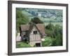Cottage, Vallee d'Auge (Auge Valley), Basse Normandie (Normandy), France-Guy Thouvenin-Framed Photographic Print