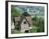 Cottage, Vallee d'Auge (Auge Valley), Basse Normandie (Normandy), France-Guy Thouvenin-Framed Photographic Print