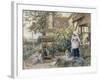 Cottage Well-Myles Birket Foster-Framed Giclee Print