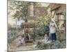 Cottage Well-Myles Birket Foster-Mounted Giclee Print