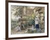 Cottage Well-Myles Birket Foster-Framed Giclee Print