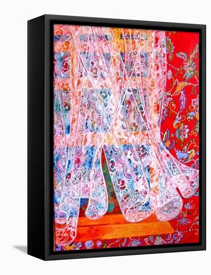 Cottage Wind-Linda Arthurs-Framed Stretched Canvas