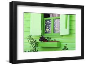 Cottage Window in Roseau, Dominica, Windward Islands, West Indies, Caribbean, Central America-Richard Cummins-Framed Photographic Print