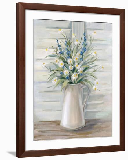 Cottage Windowsill-Silvia Vassileva-Framed Art Print