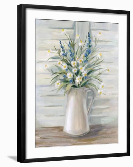 Cottage Windowsill-Silvia Vassileva-Framed Art Print