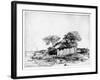 Cottage with a White Paling, 1648 (Etching)-Rembrandt van Rijn-Framed Giclee Print