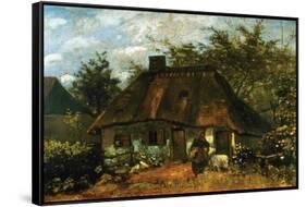 Cottage-Vincent van Gogh-Framed Stretched Canvas