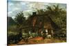 Cottage-Vincent van Gogh-Stretched Canvas