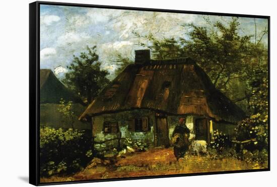 Cottage-Vincent van Gogh-Framed Stretched Canvas