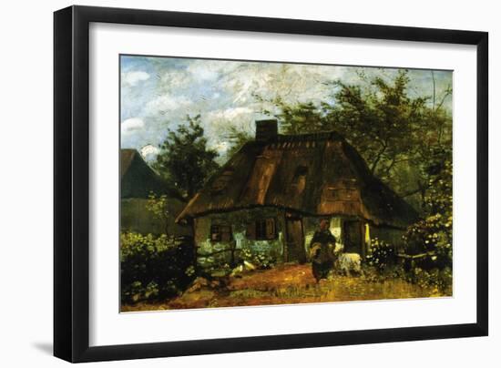 Cottage-Vincent van Gogh-Framed Art Print