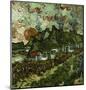 Cottages and Setting Sun-Vincent van Gogh-Mounted Giclee Print