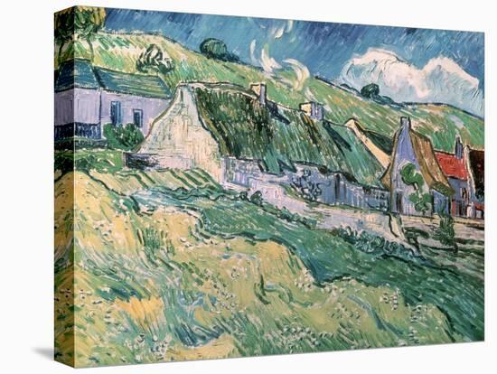 Cottages at Auvers-Sur-Oise, c.1890-Vincent van Gogh-Stretched Canvas