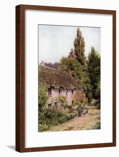 Cottages at Dunster, Somerset-Alfred Robert Quinton-Framed Giclee Print