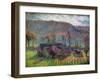 Cottages at Giverny, C.1907-Theodore Earl Butler-Framed Giclee Print