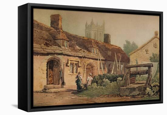 Cottages at Glastonbury, c1819-Samuel Prout-Framed Stretched Canvas