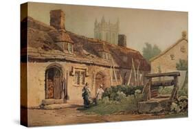 Cottages at Glastonbury, c1819-Samuel Prout-Stretched Canvas