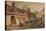 Cottages at Glastonbury, c1819-Samuel Prout-Stretched Canvas