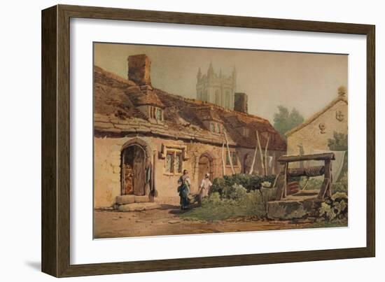 Cottages at Glastonbury, c1819-Samuel Prout-Framed Giclee Print