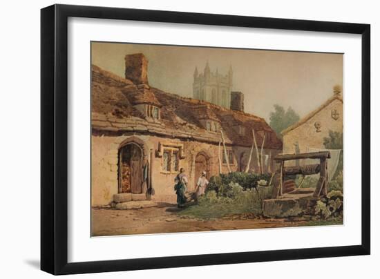 Cottages at Glastonbury, c1819-Samuel Prout-Framed Giclee Print