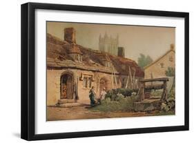 Cottages at Glastonbury, c1819-Samuel Prout-Framed Giclee Print
