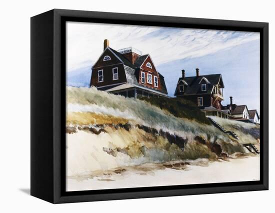 Cottages at Wellfleet-Edward Hopper-Framed Stretched Canvas