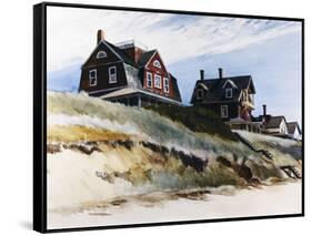 Cottages at Wellfleet-Edward Hopper-Framed Stretched Canvas