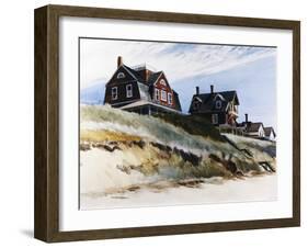 Cottages at Wellfleet-Edward Hopper-Framed Giclee Print