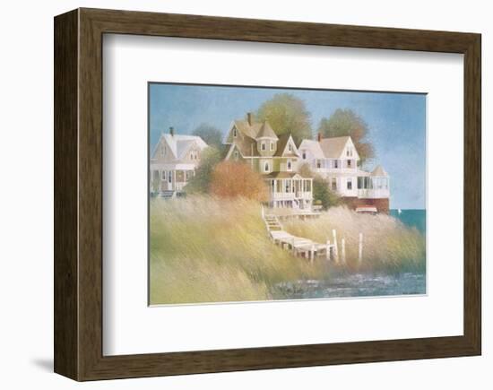 Cottages by the Sea-Albert Swayhoover-Framed Art Print