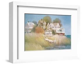 Cottages by the Sea-Albert Swayhoover-Framed Art Print