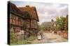 Cottages, East Hagbourne-Alfred Robert Quinton-Stretched Canvas