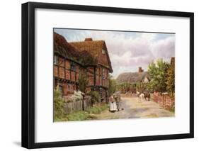 Cottages, East Hagbourne-Alfred Robert Quinton-Framed Giclee Print