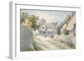 Cottages in a Village Street-John Baptist Malchair-Framed Giclee Print