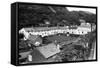 Cottages in Boscastle, 1975-Staff-Framed Stretched Canvas