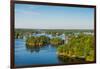 Cottages in Thousand Islands region of Ontario, Canada-null-Framed Photographic Print