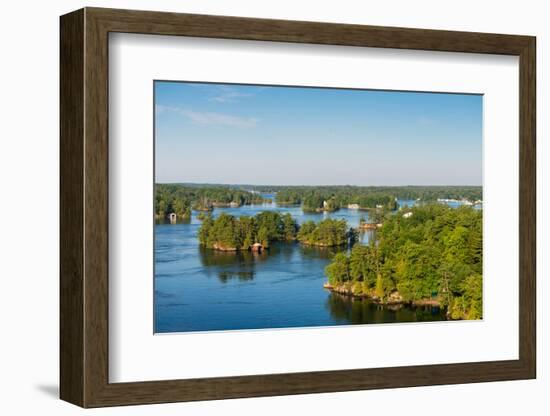 Cottages in Thousand Islands region of Ontario, Canada-null-Framed Photographic Print